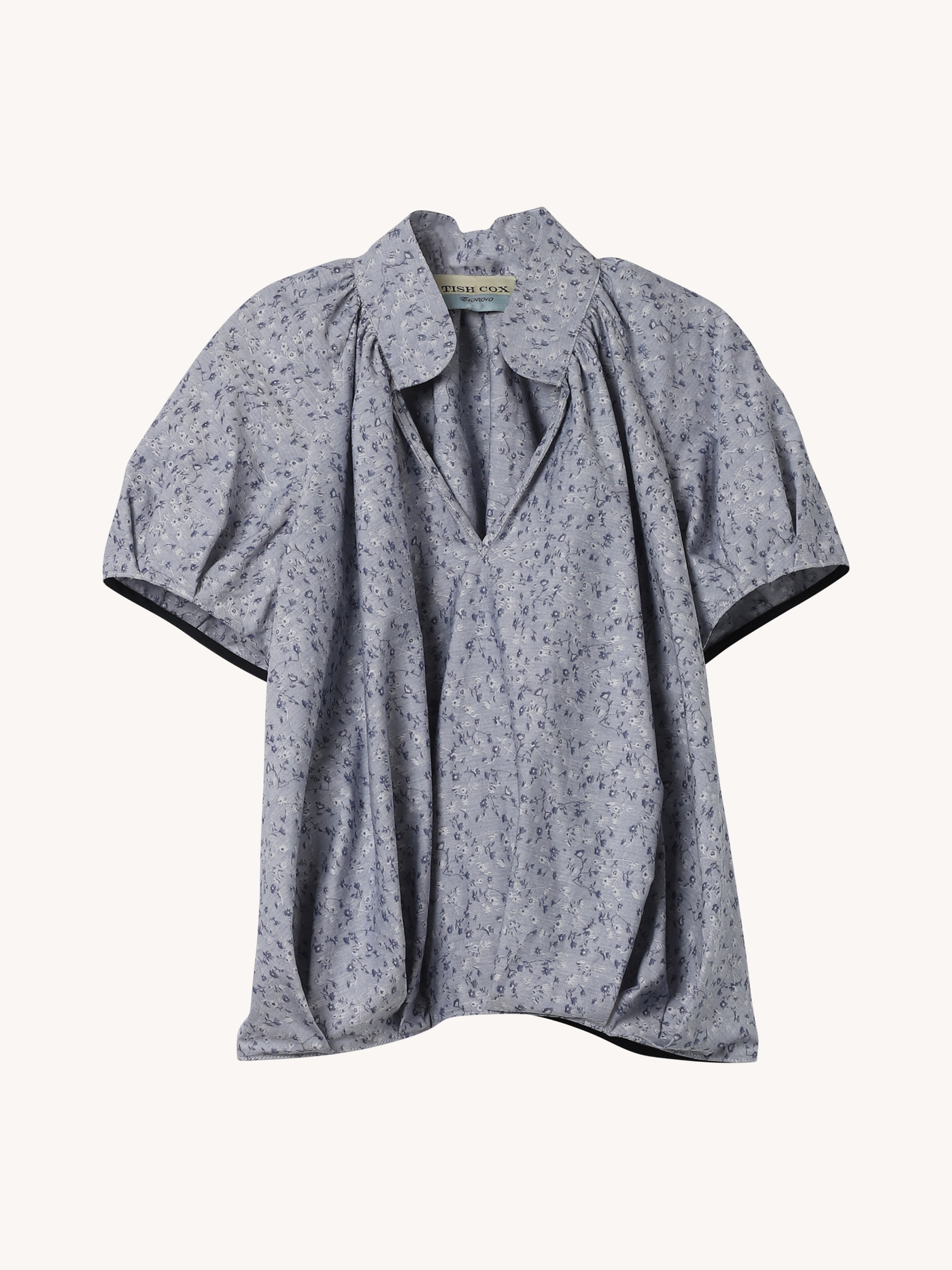 Chambray Floral Aubrey Top