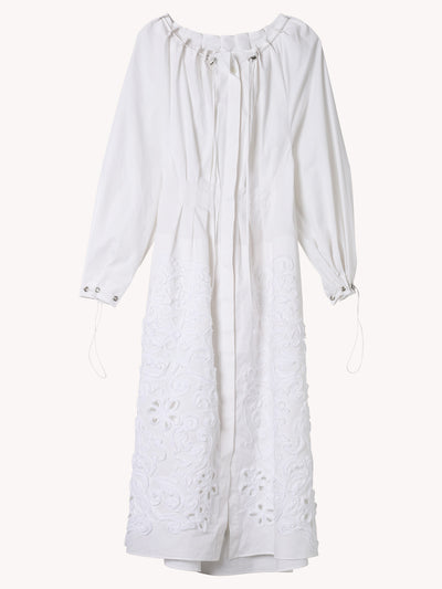 Embroidered Long Sleeve Dress