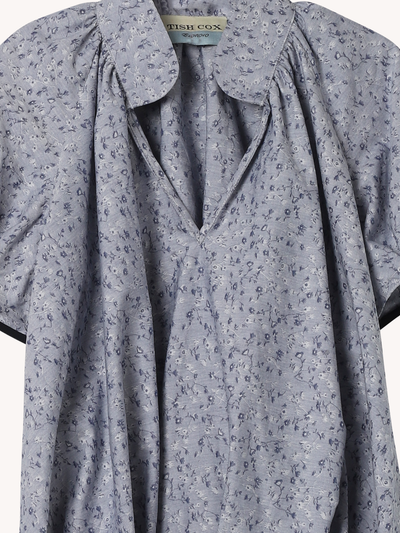Chambray Floral Aubrey Top