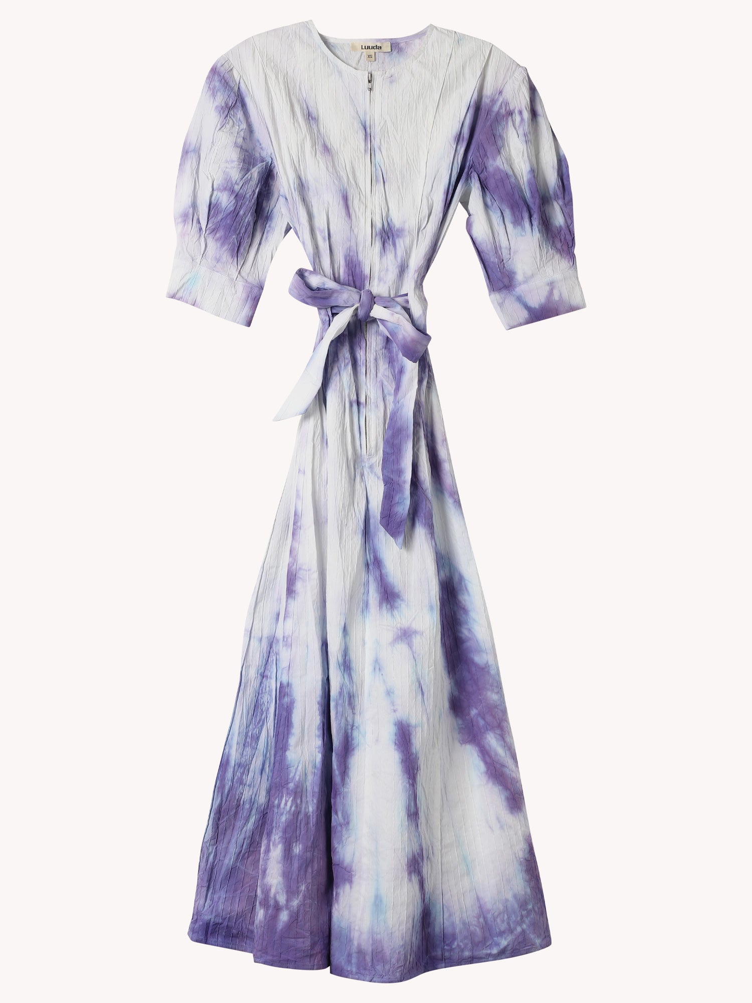 ZIP & FLOW WOVEN MIDI DRESS