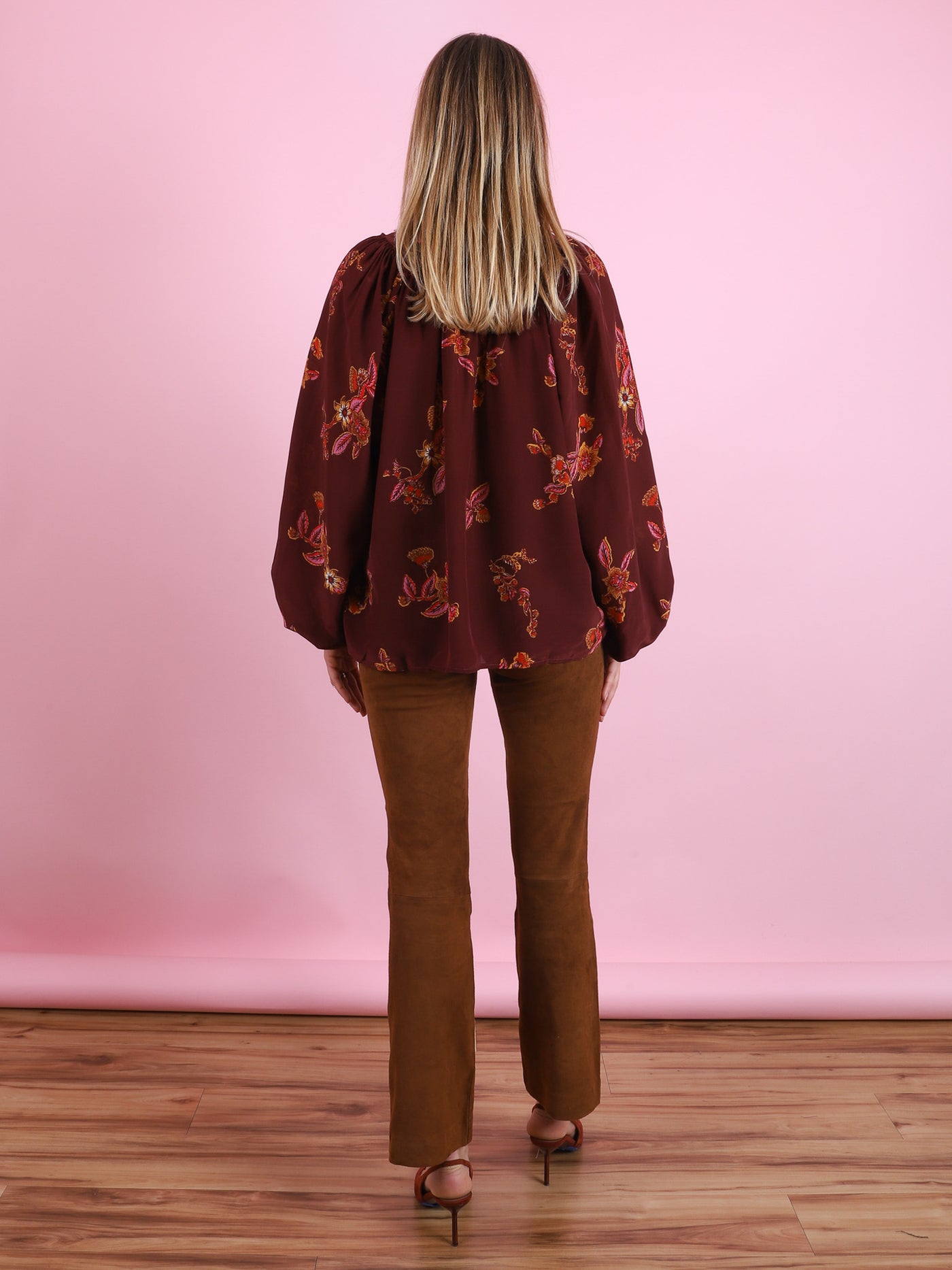 Suede Ankle Flare Legging
