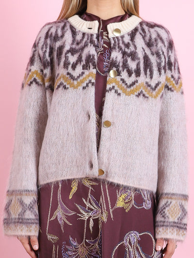 Moiree Fair Isle Jacquard Knit
