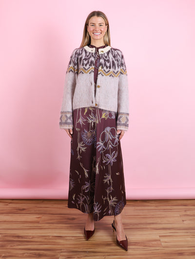 Moiree Fair Isle Jacquard Knit