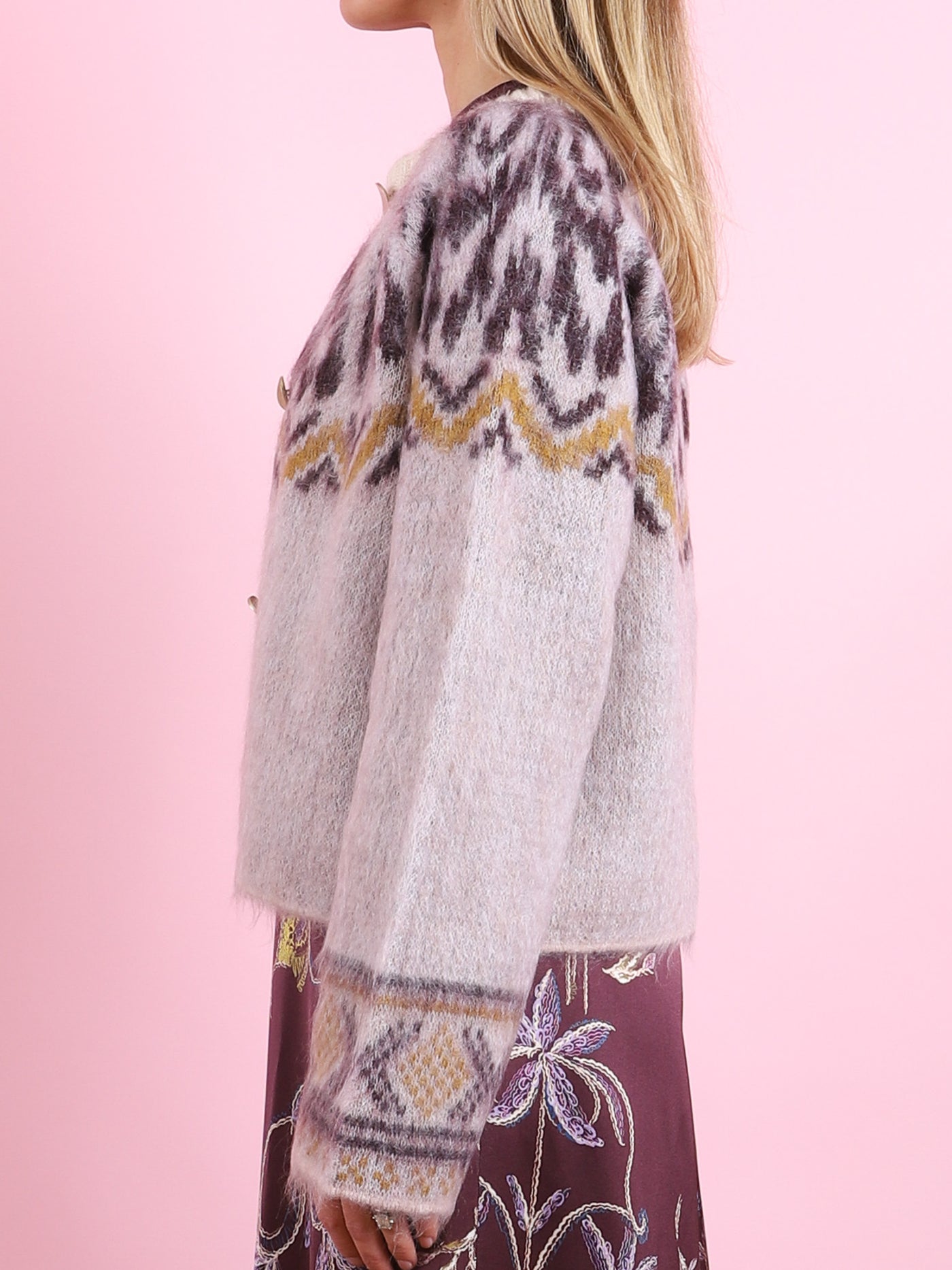 Moiree Fair Isle Jacquard Knit