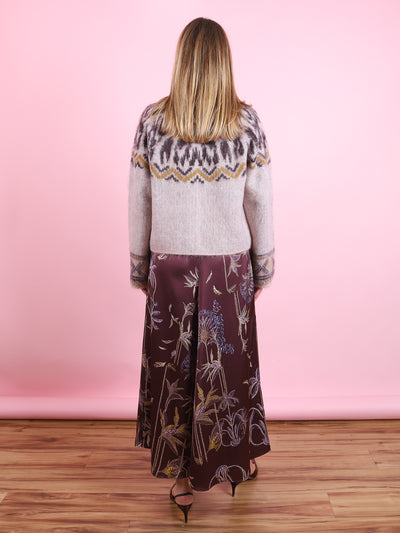 Moiree Fair Isle Jacquard Knit