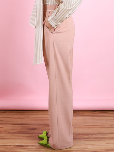 Canvas High Waist Pants