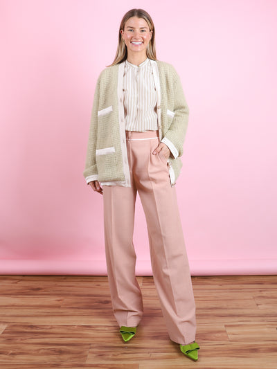 Canvas High Waist Pants