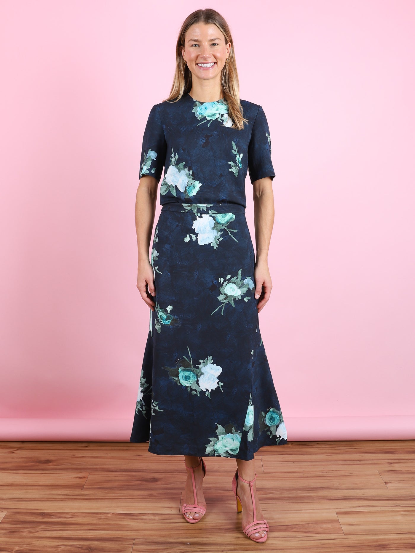 Fluted Midi Skirt