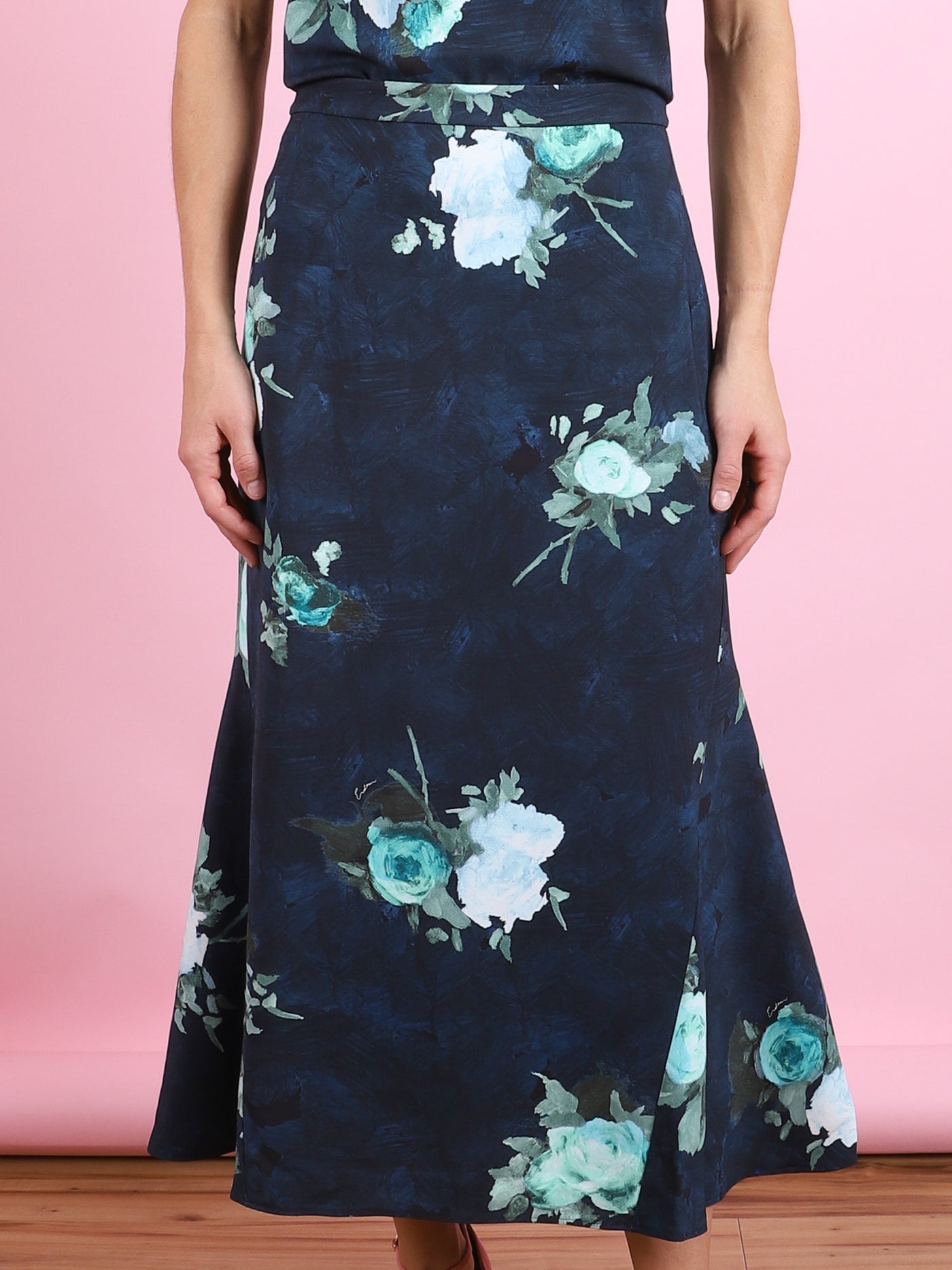 Fluted Midi Skirt