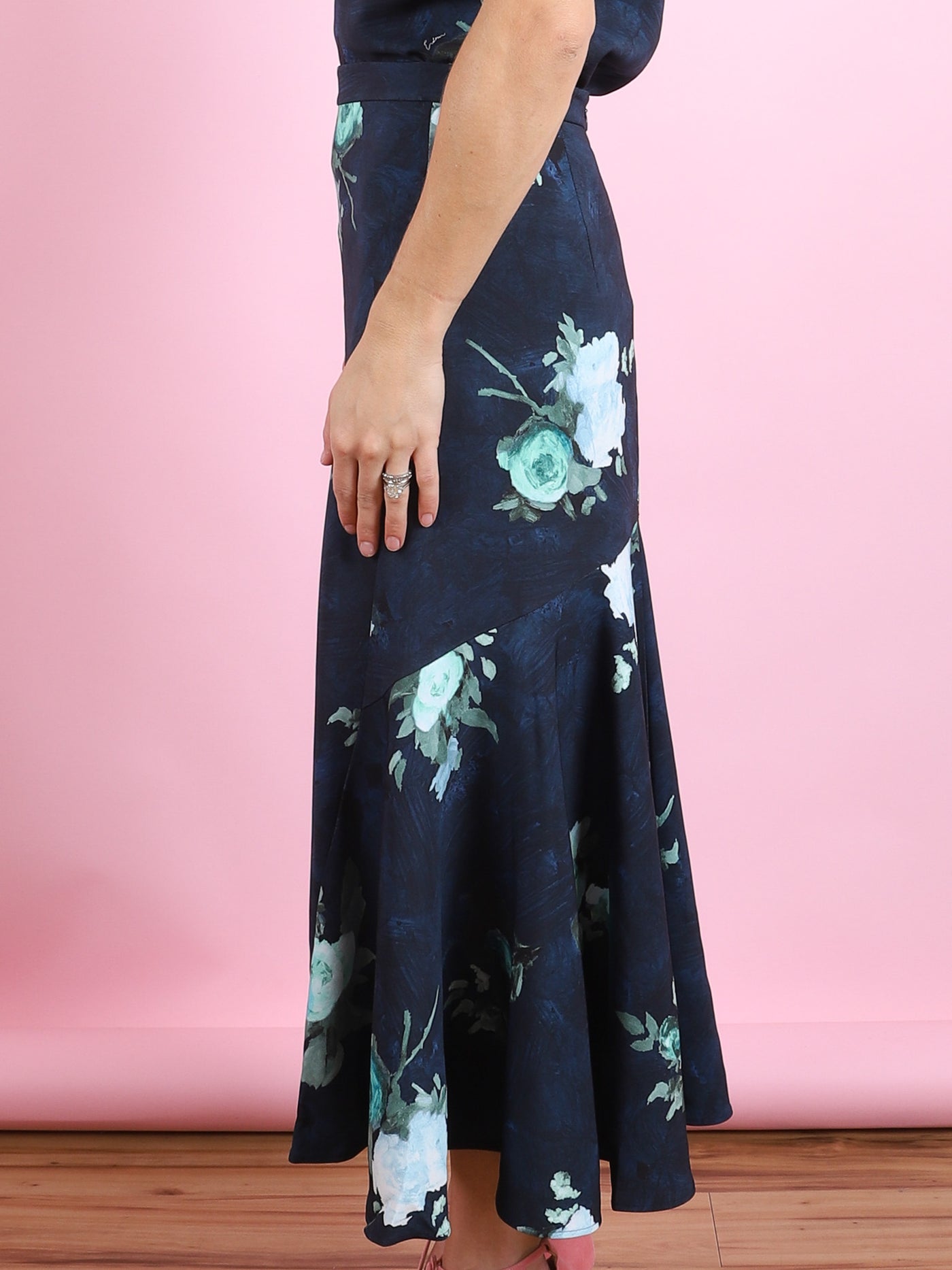 Fluted Midi Skirt