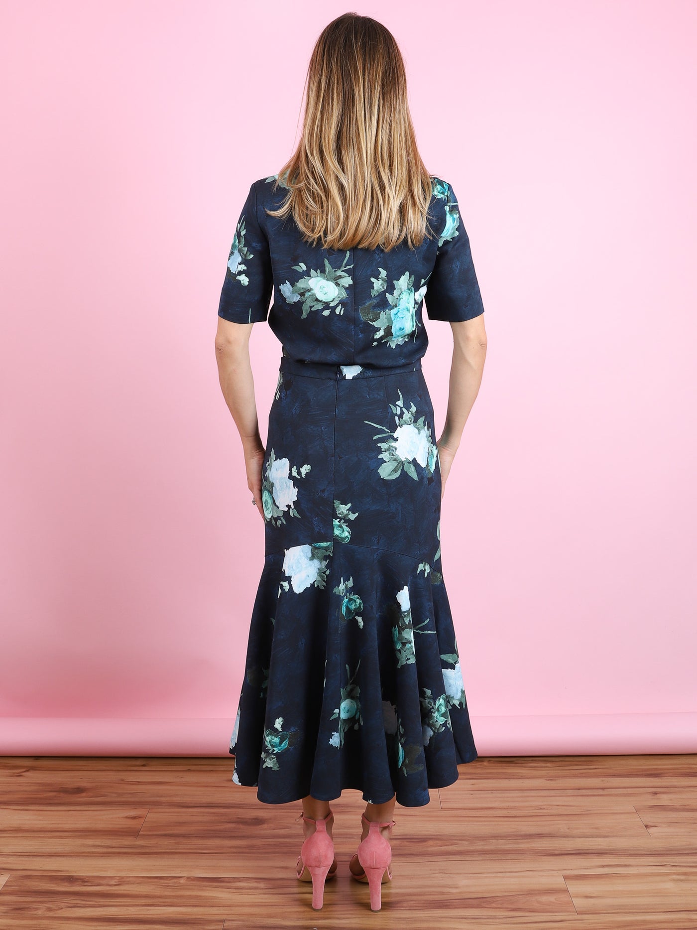 Fluted Midi Skirt