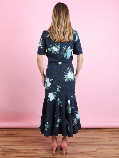 Fluted Midi Skirt