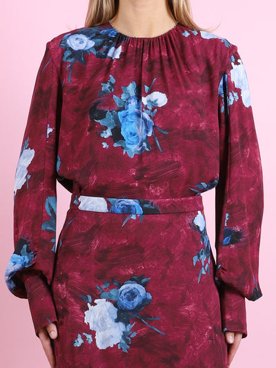 Abstract Rose Blouse