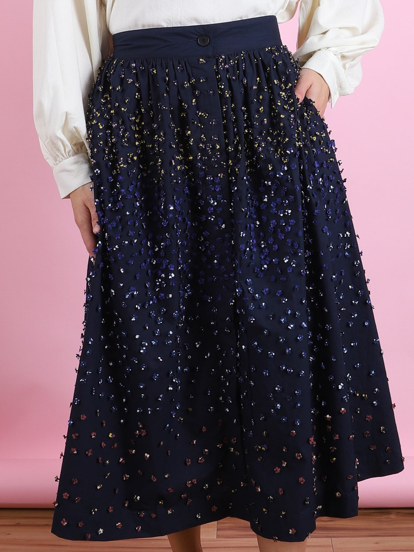 Laser Cut Flowers Skirt
