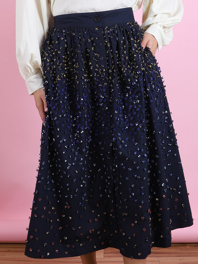 Laser Cut Flowers Skirt