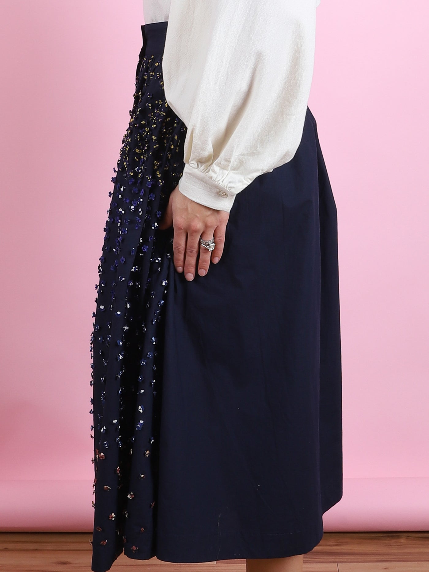 Laser Cut Flowers Skirt