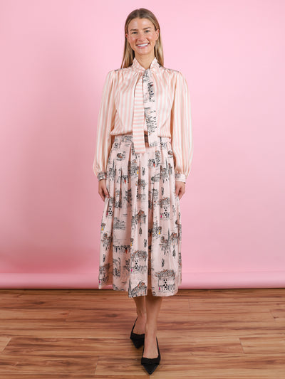 Francoise Mix Raye Blouse