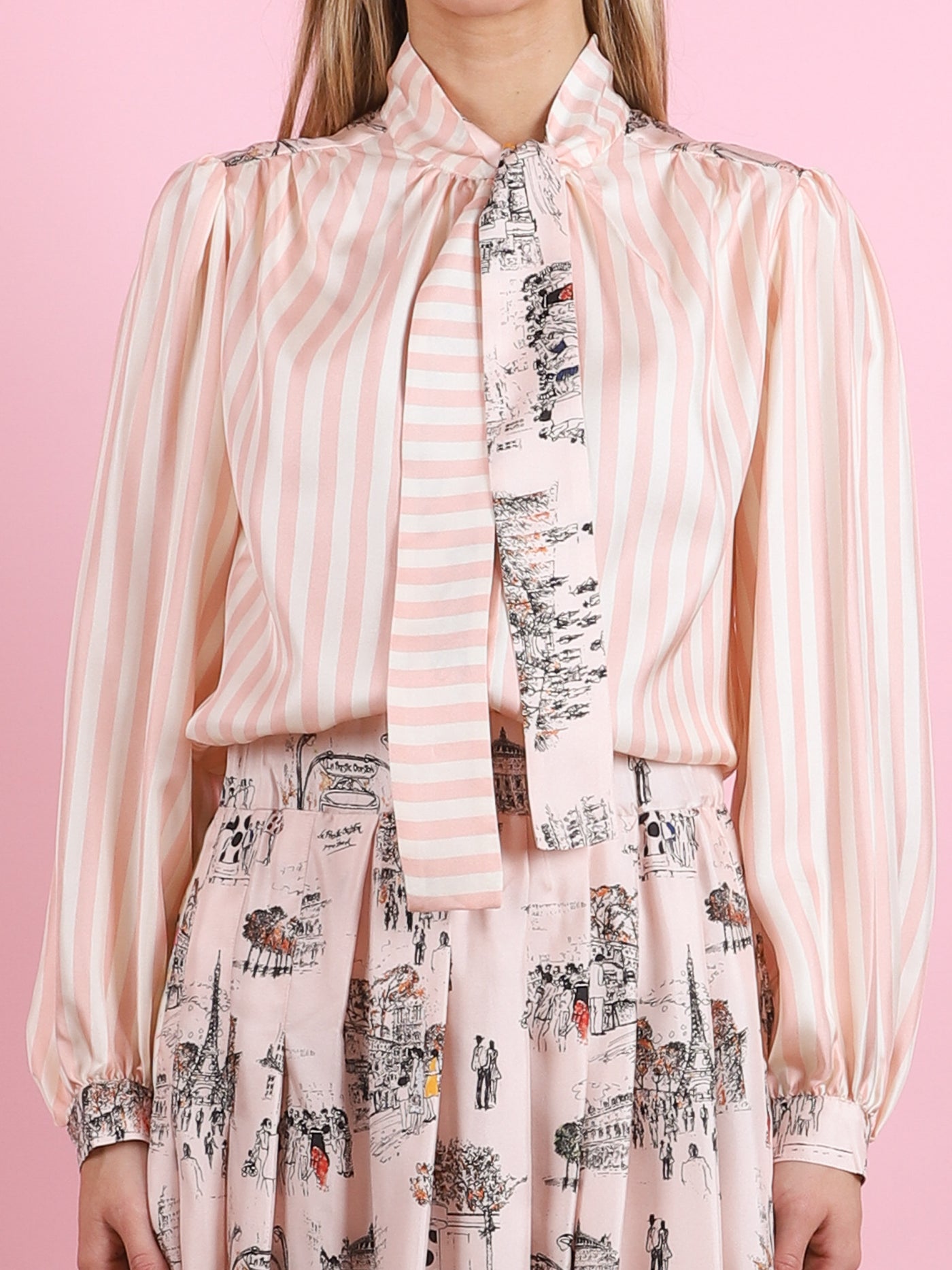 Francoise Mix Raye Blouse