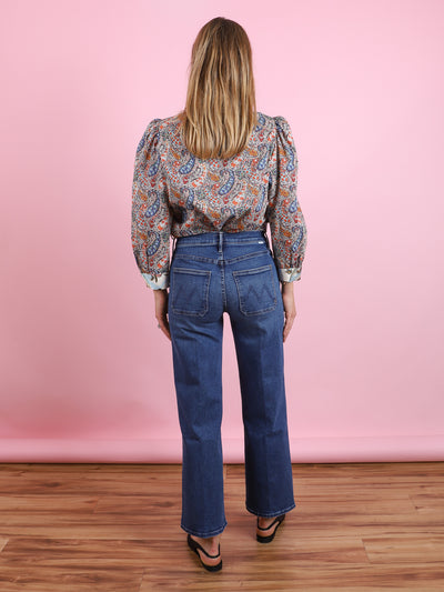 Patch Pocket Mid Rise Maven Ankle Jean in Let's Split