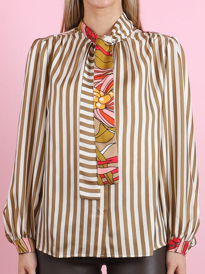 Francoise Mix Raye Blouse
