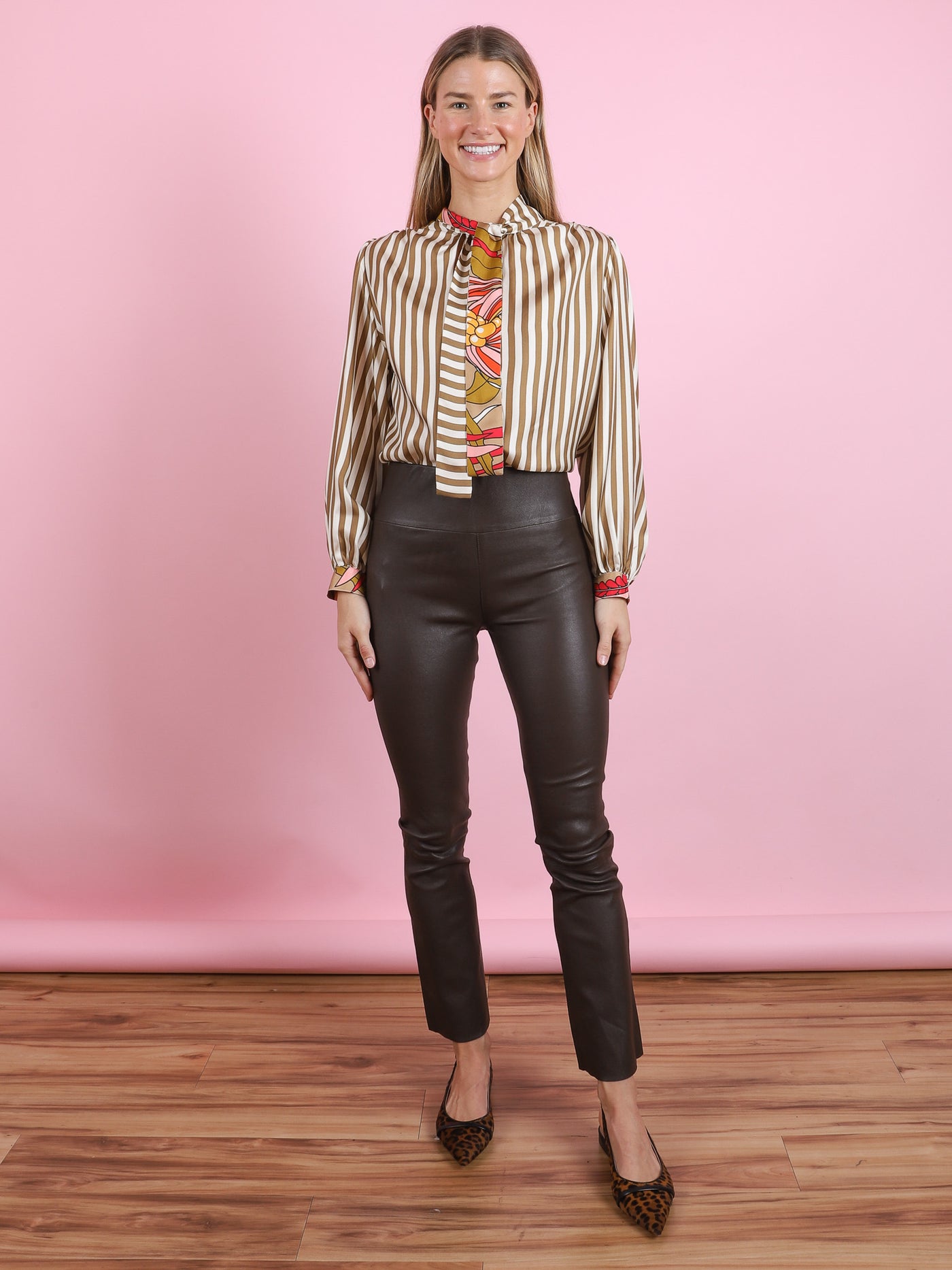Francoise Mix Raye Blouse
