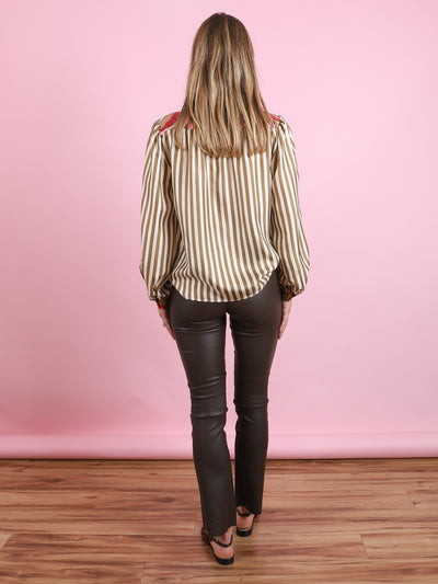 Francoise Mix Raye Blouse