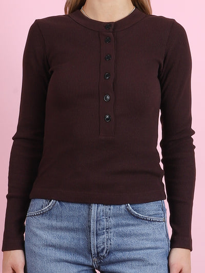 Varra Henley in Mahogany