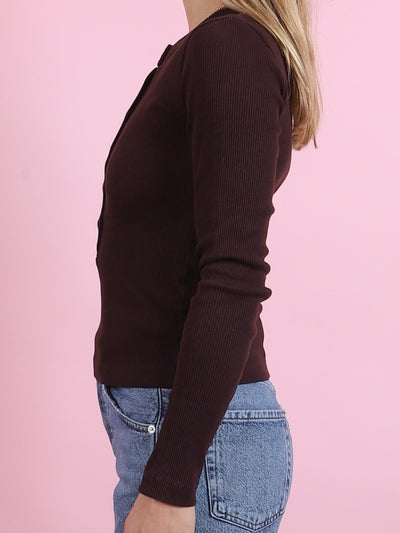 Varra Henley in Mahogany