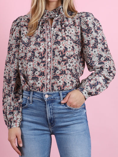 Annabel Sepia Floral Shirt
