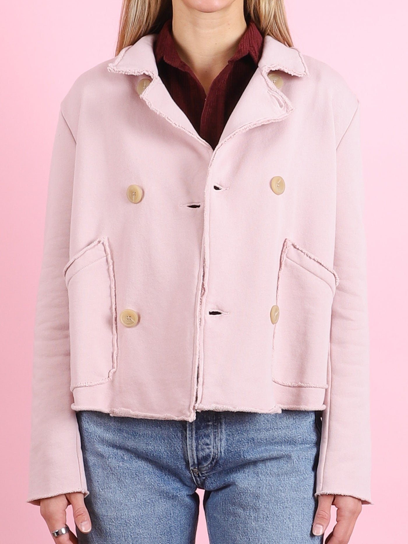 Mini Belfast Cropped Sweatshirt Peacoat