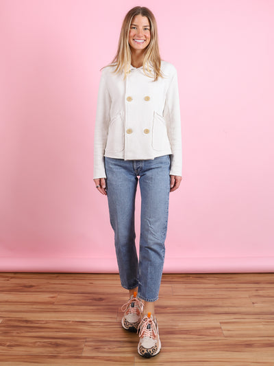 Mini Belfast Cropped Sweatshirt Peacoat