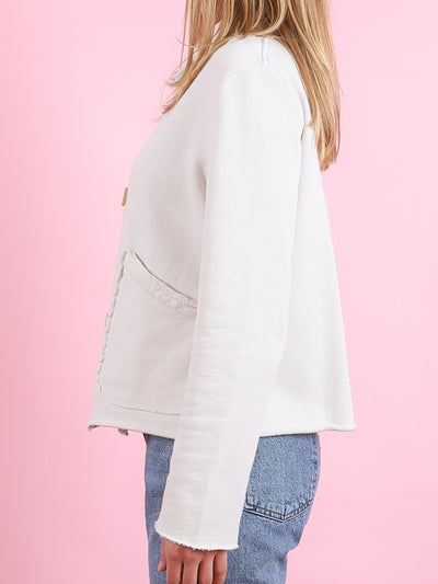 Mini Belfast Cropped Sweatshirt Peacoat