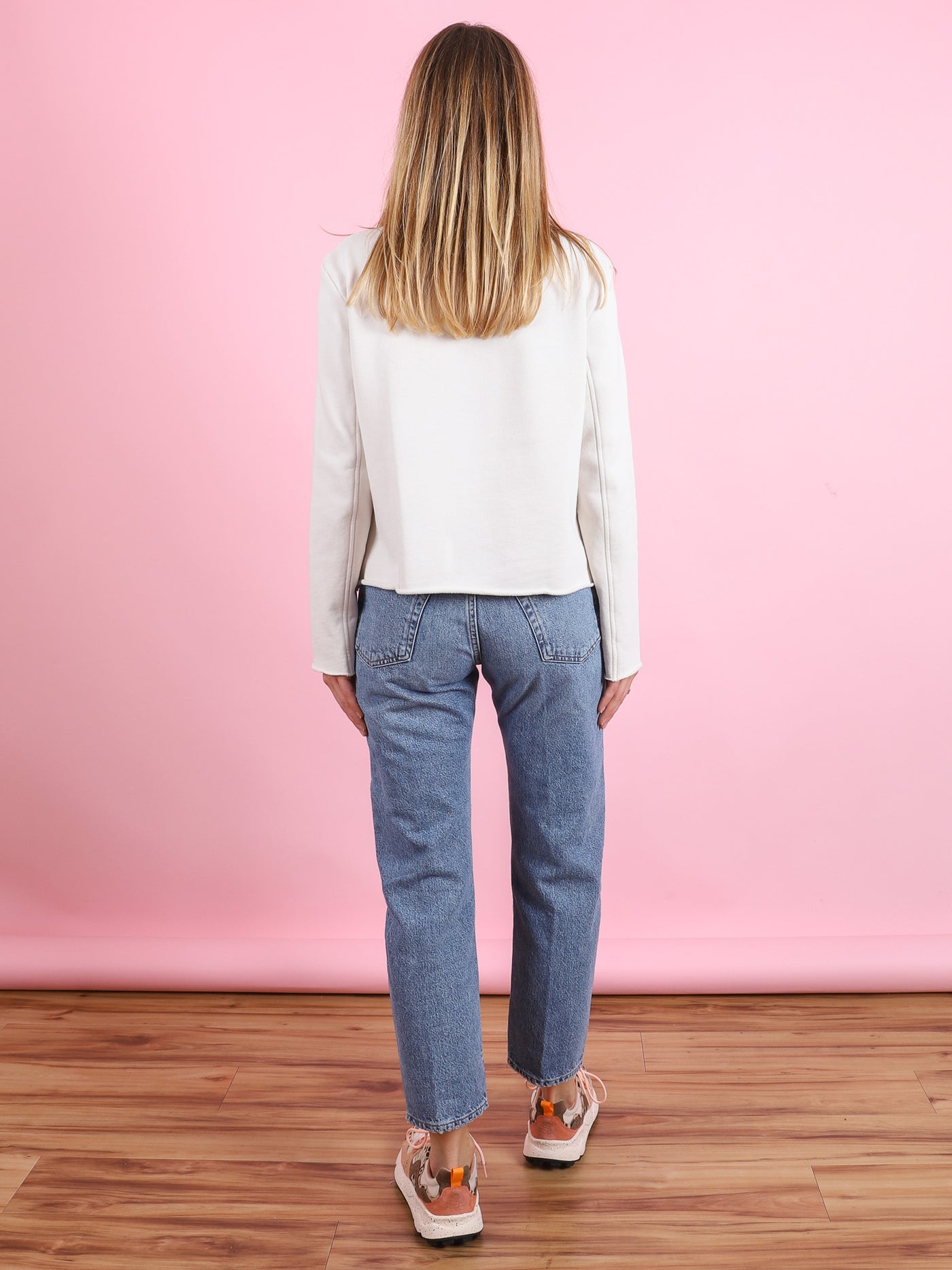 Mini Belfast Cropped Sweatshirt Peacoat