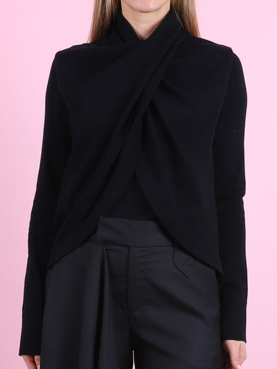 Black Vivid Horizon Sweater