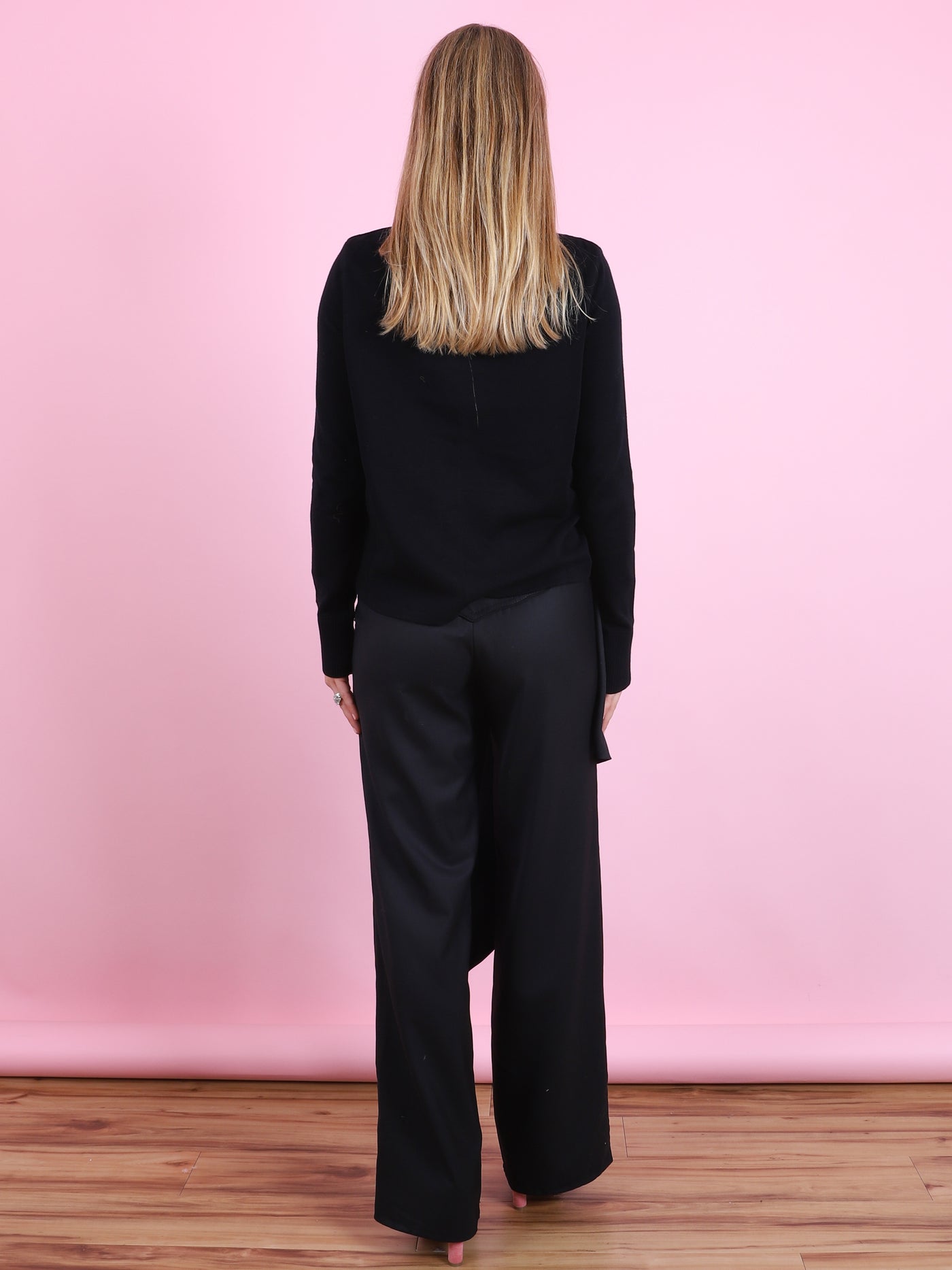 Black Vivid Horizon Sweater