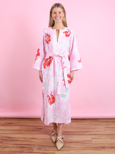 Cabana Floral Long Tunic Dress