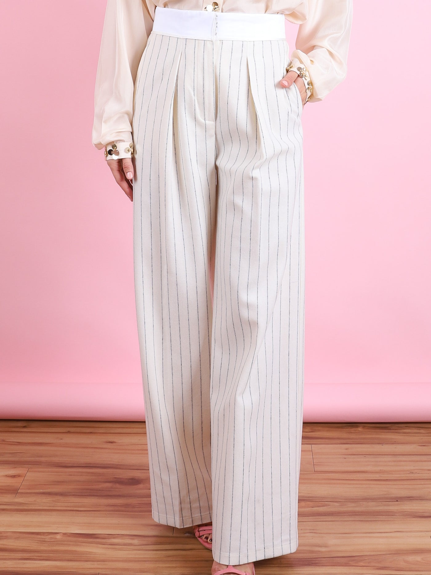 En Fleur Embroidery Pants