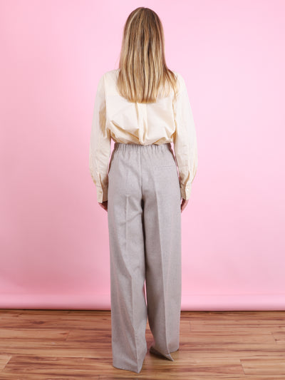 Wool Cloth Palazzo Pants
