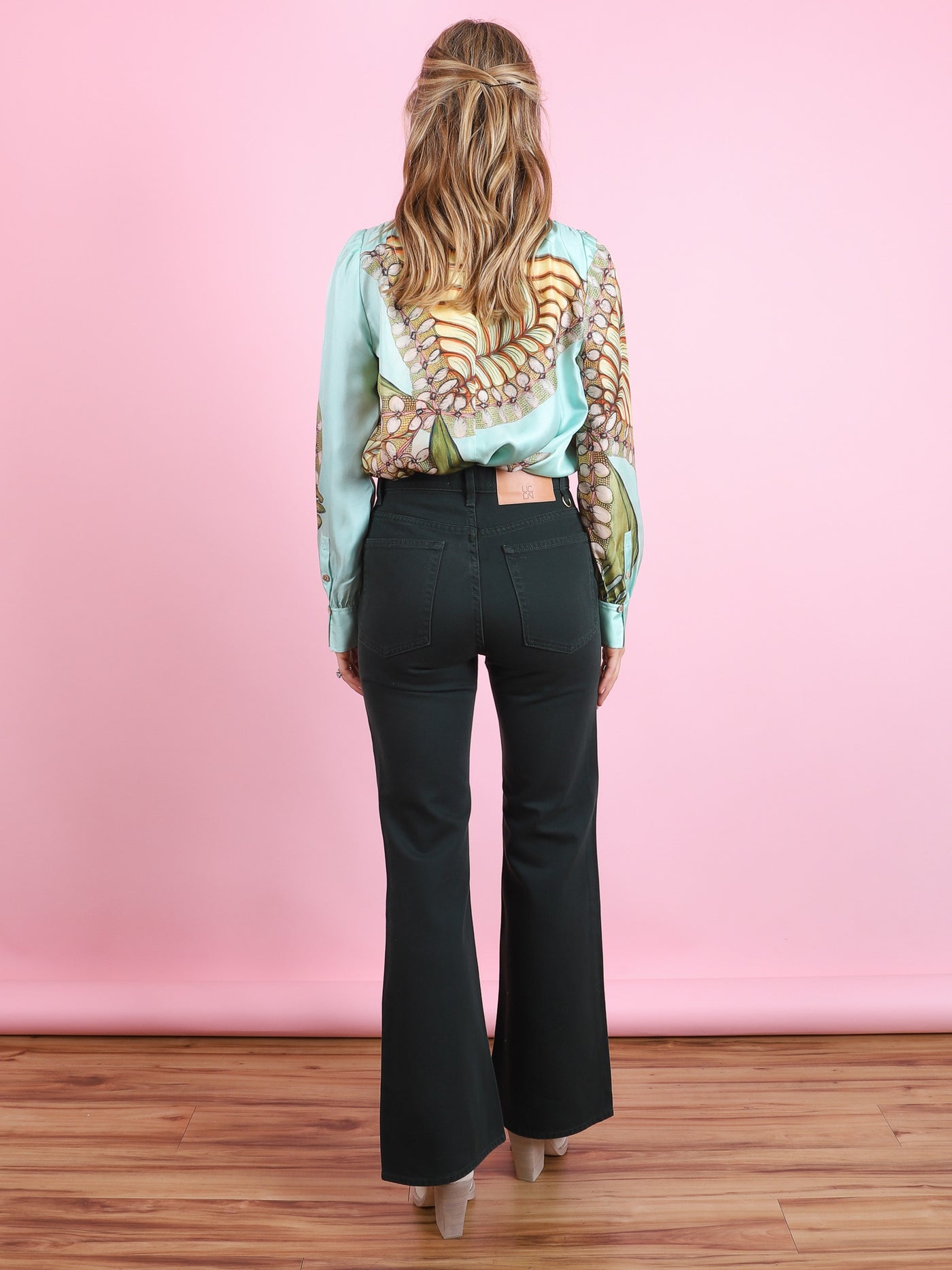 Ornament Tie Neck Blouse