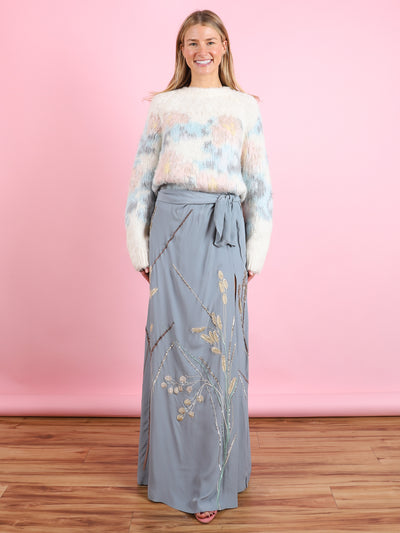 Embroidered Char Skirt