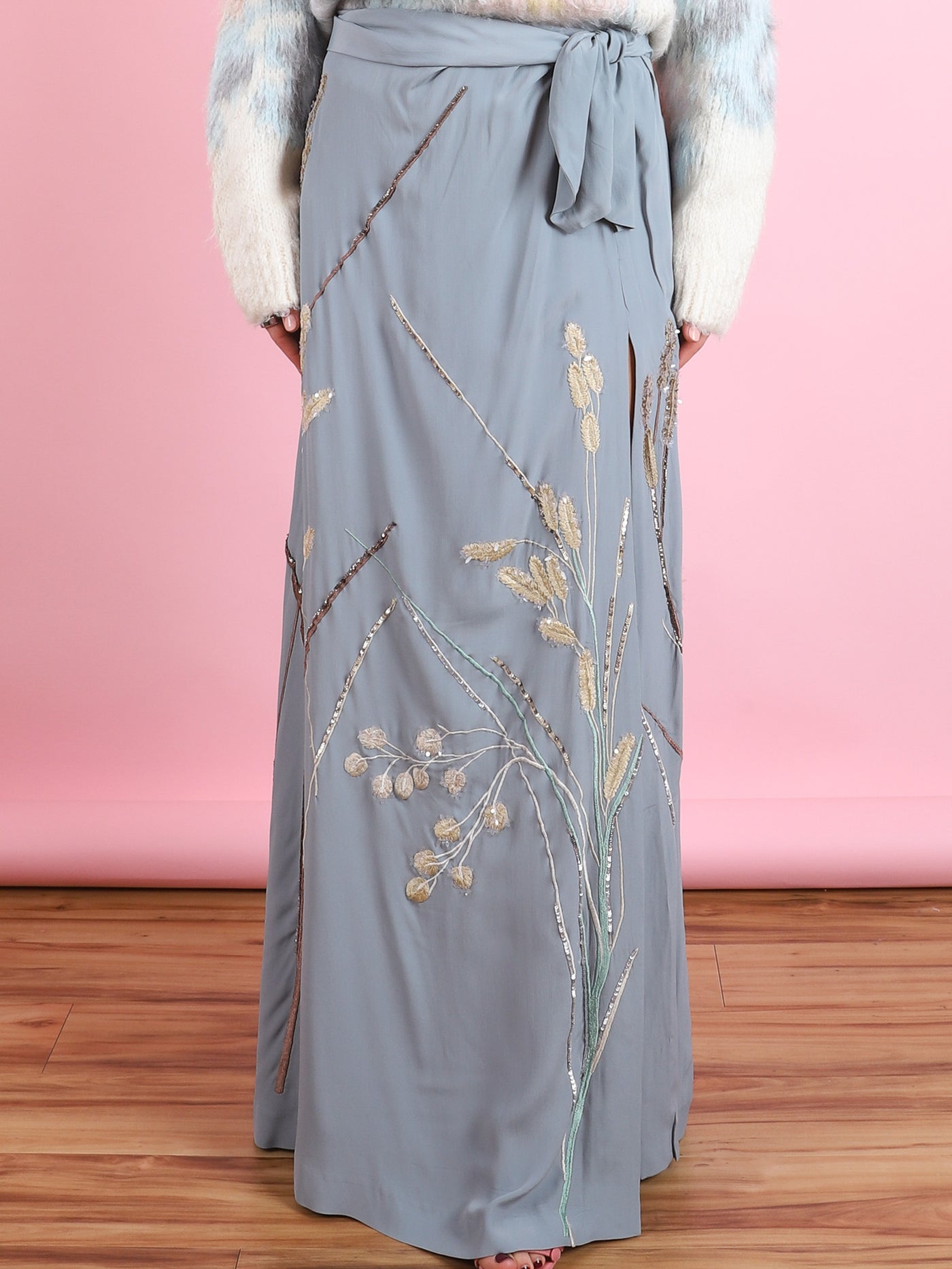 Embroidered Char Skirt