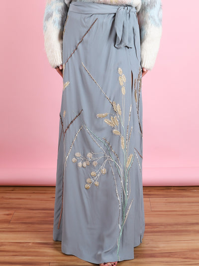 Embroidered Char Skirt