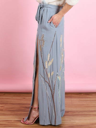 Embroidered Char Skirt