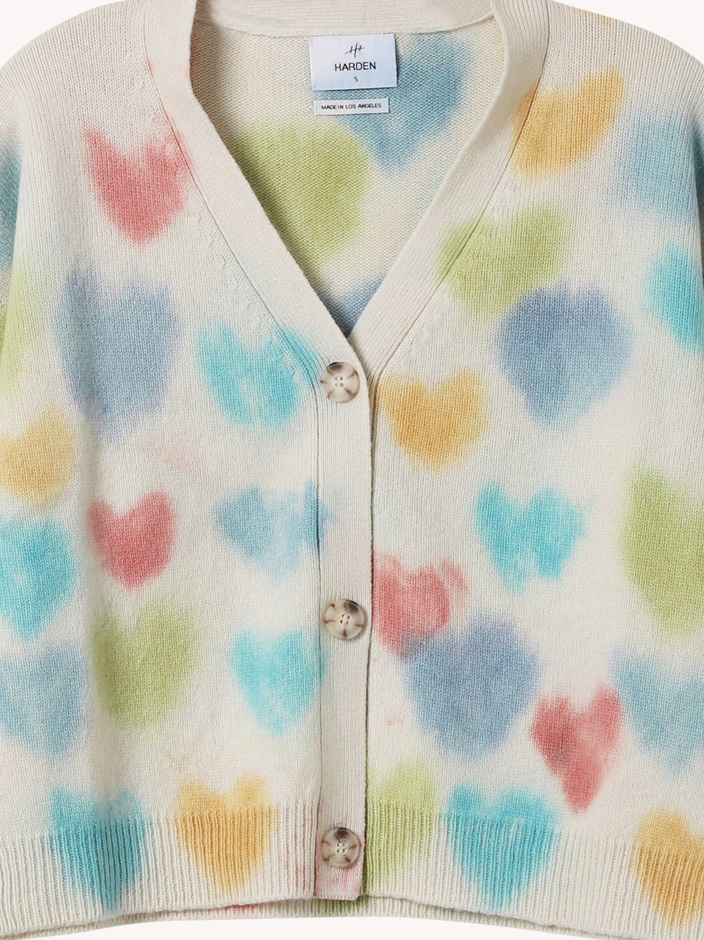 Hearts Dye Crop Cardigan