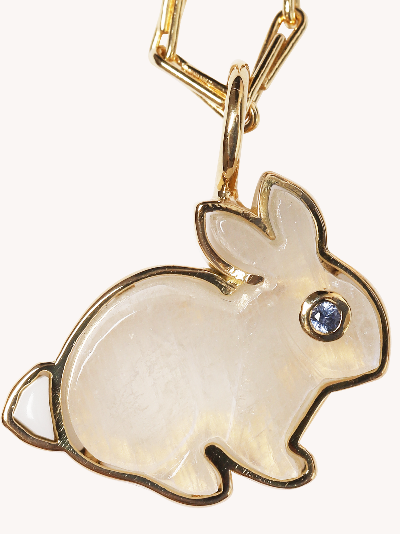 Small Bunny Pendant Necklace