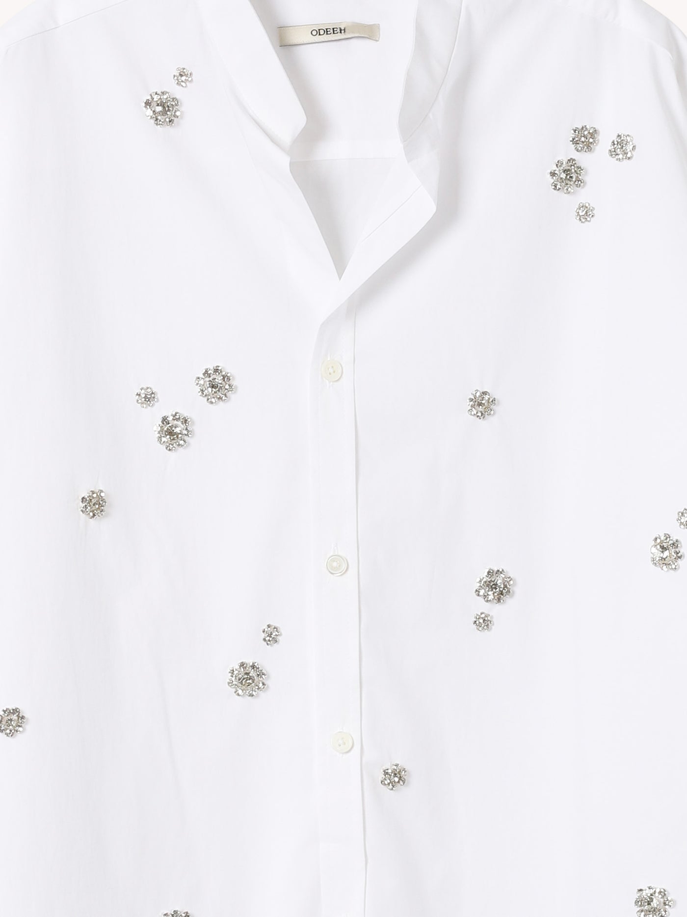 EMBELLISHED WHITE BUTTON DOWN