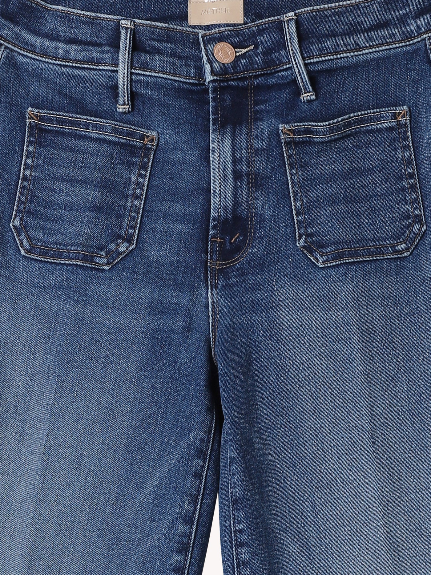 Patch Pocket Mid Rise Maven Ankle Jean in Let's Split