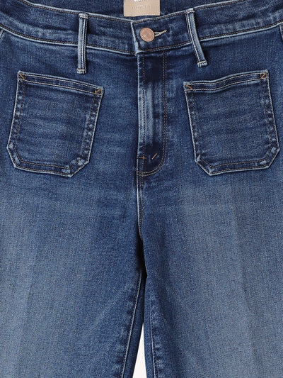 Patch Pocket Mid Rise Maven Ankle Jean in Let's Split