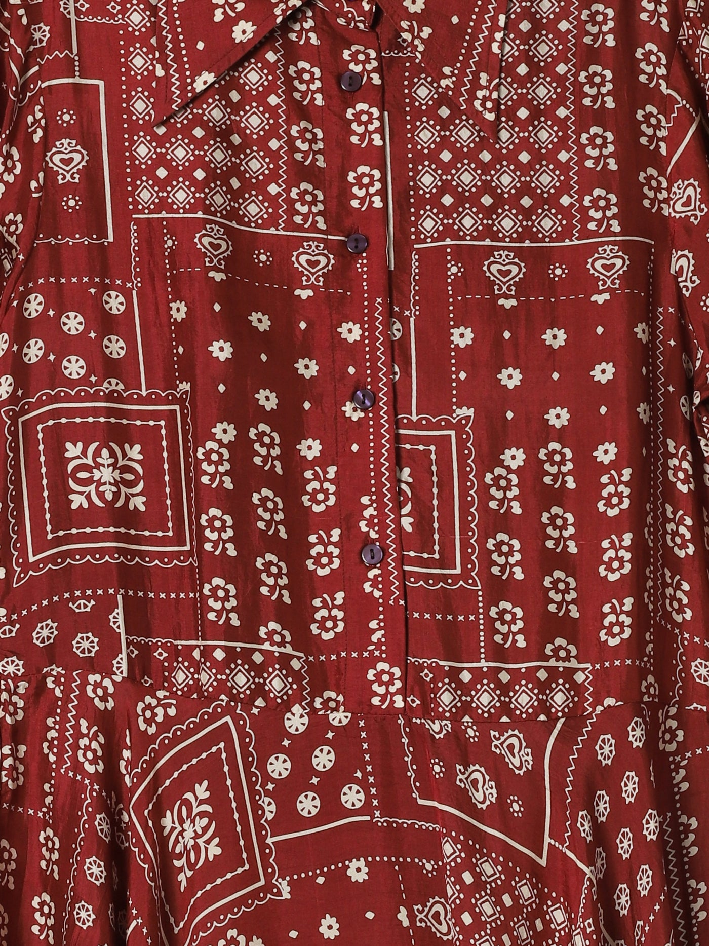 Aelin Saddle Panel Silk Dress