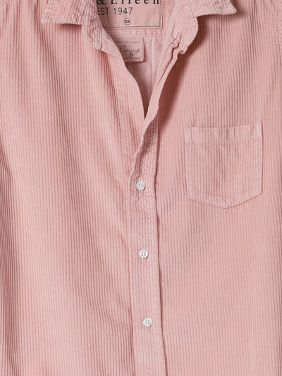 Barry Corduroy Shirt in Dusty Pink